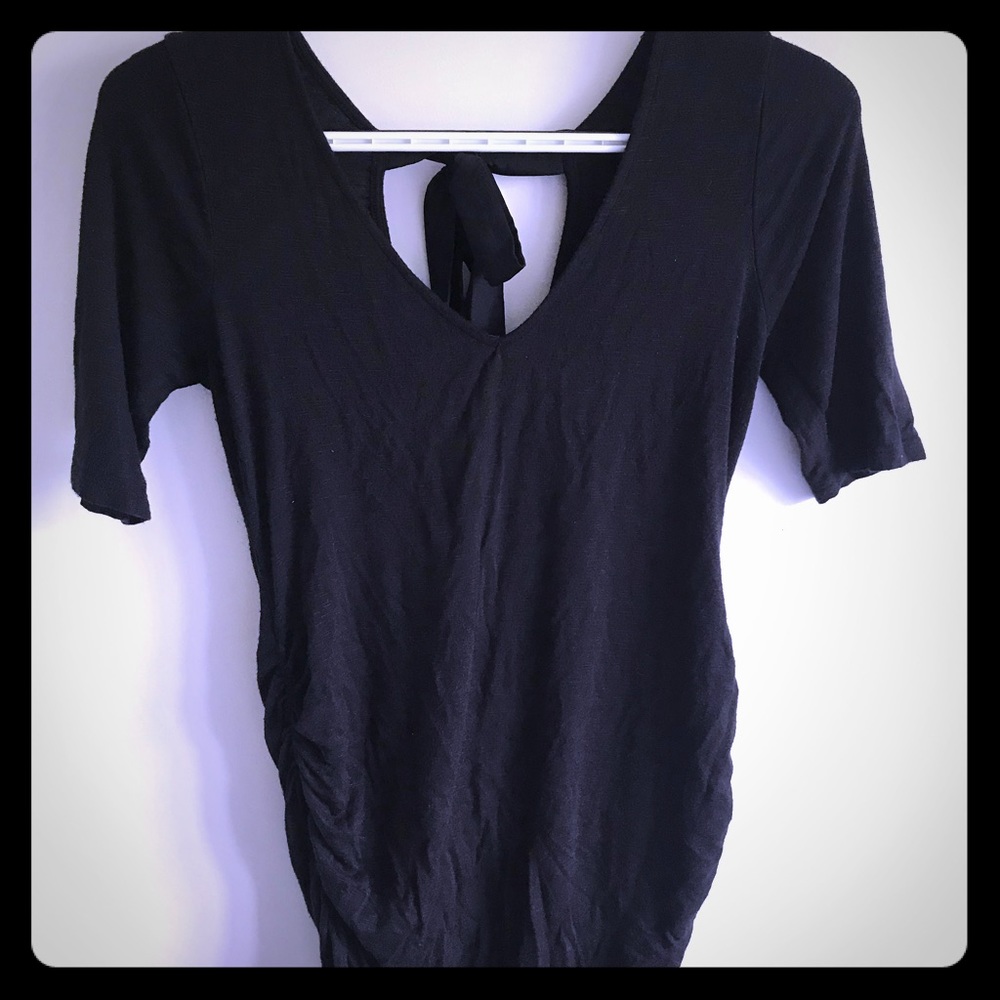 Black maternity shirt